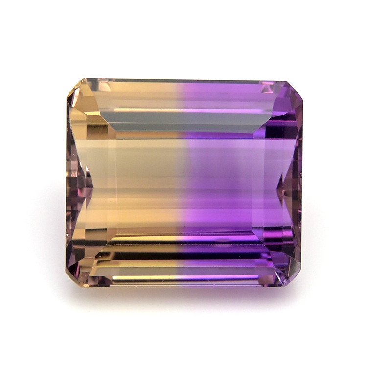 Emerald Cut Bicolor Amethyst, 18.29 cts