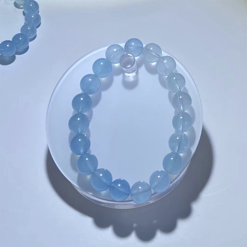 Natural Aquamarine Gradient Bracelet